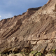 A view of the cliffs where the footprints were uncovered.